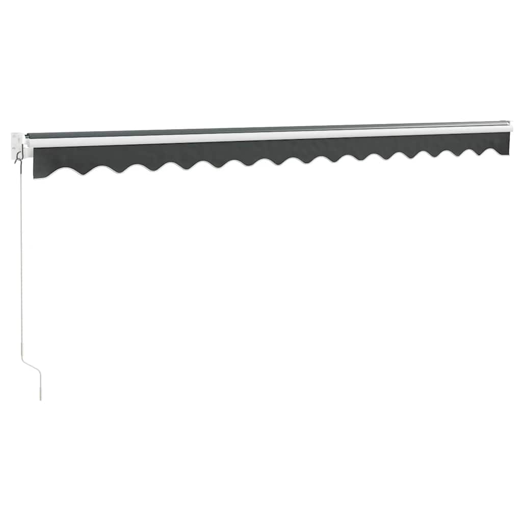 Tenda da Sole Retrattile Antracite 4,5x3 m Tessuto e Alluminio | homemem39