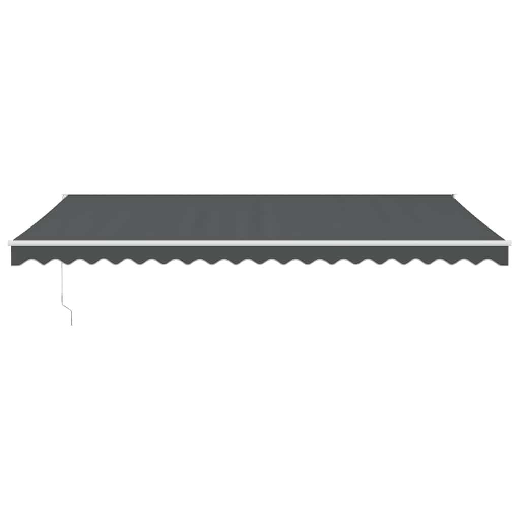 Tenda da Sole Retrattile Antracite 5x3 m in Tessuto e Alluminio | homemem39