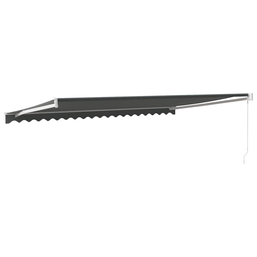 Tenda da Sole Retrattile Antracite 5x3 m in Tessuto e Alluminio | homemem39