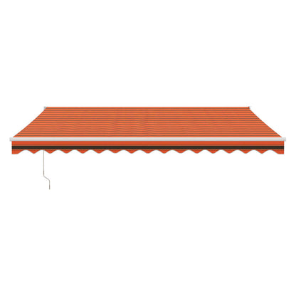 Tenda Sole Retrattile Arancione Marrone 4x3m Tessuto Alluminio | homemem39