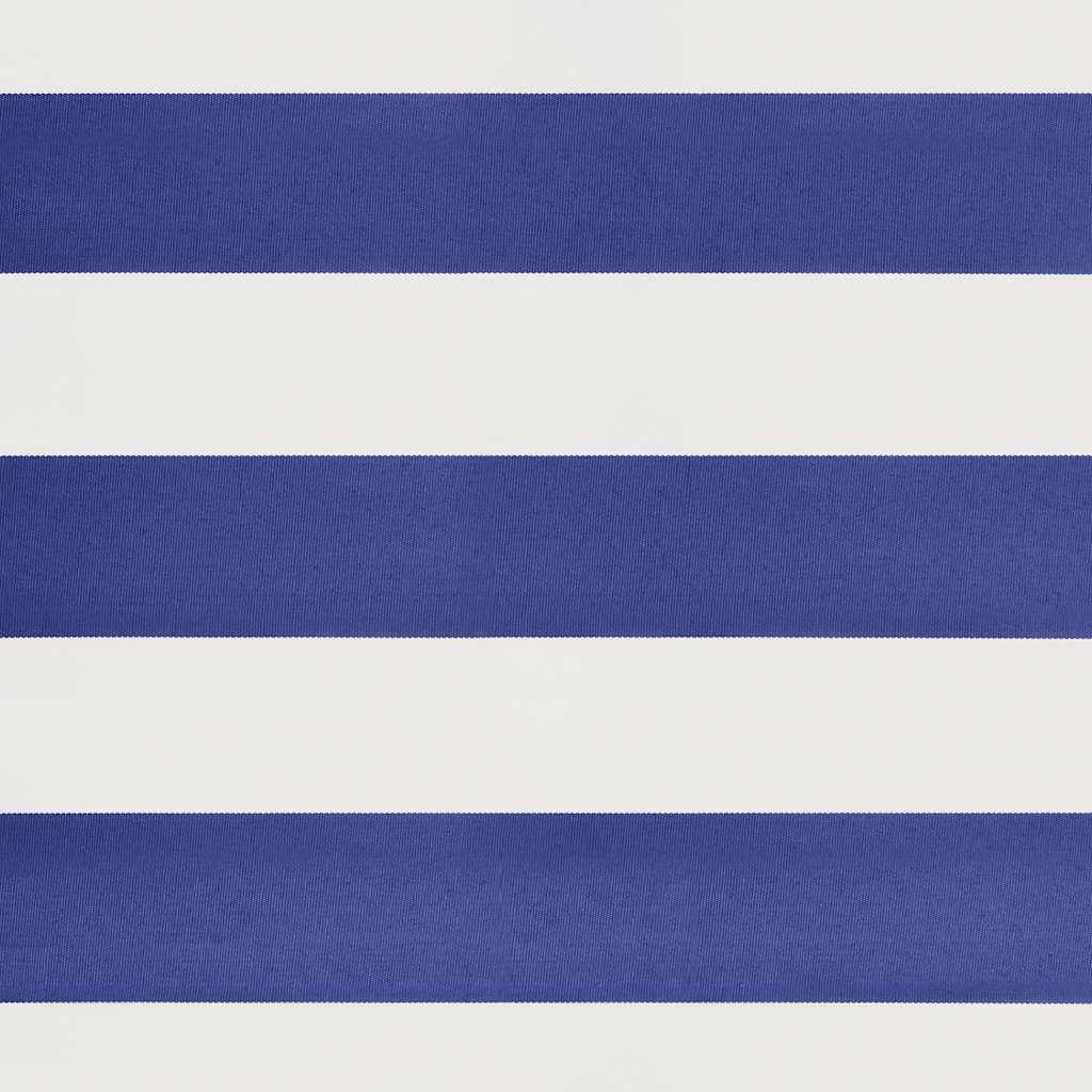 Tenda da Sole Retrattile Blu e Bianca 4x3 m Tessuto e Alluminio