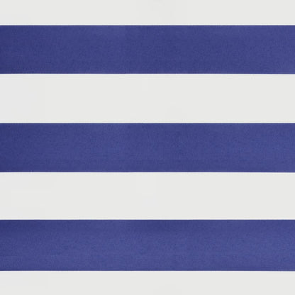 Tenda da Sole Retrattile Blu e Bianca 5x3 m Tessuto e Alluminio - homemem39