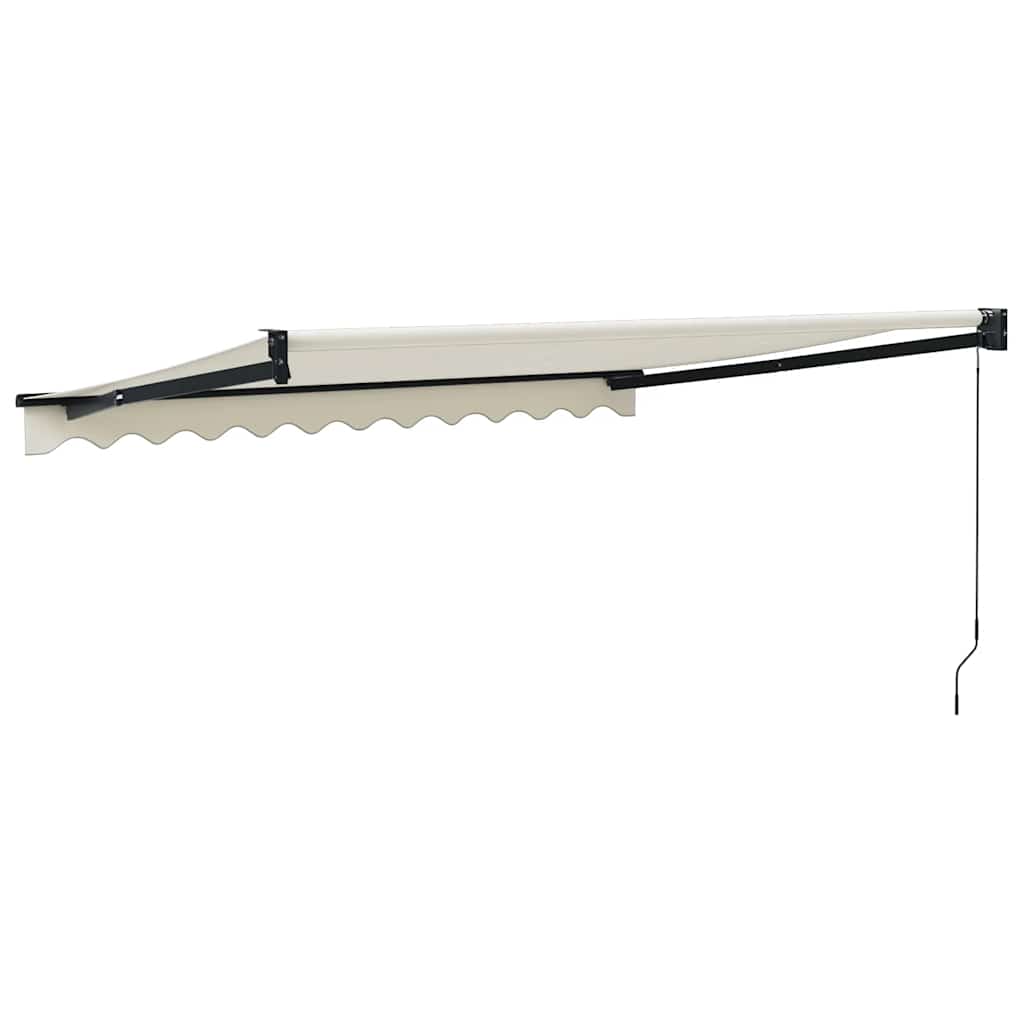 Tenda da Sole Retrattile Crema 3x2,5 m in Tessuto e Alluminio | homemem39