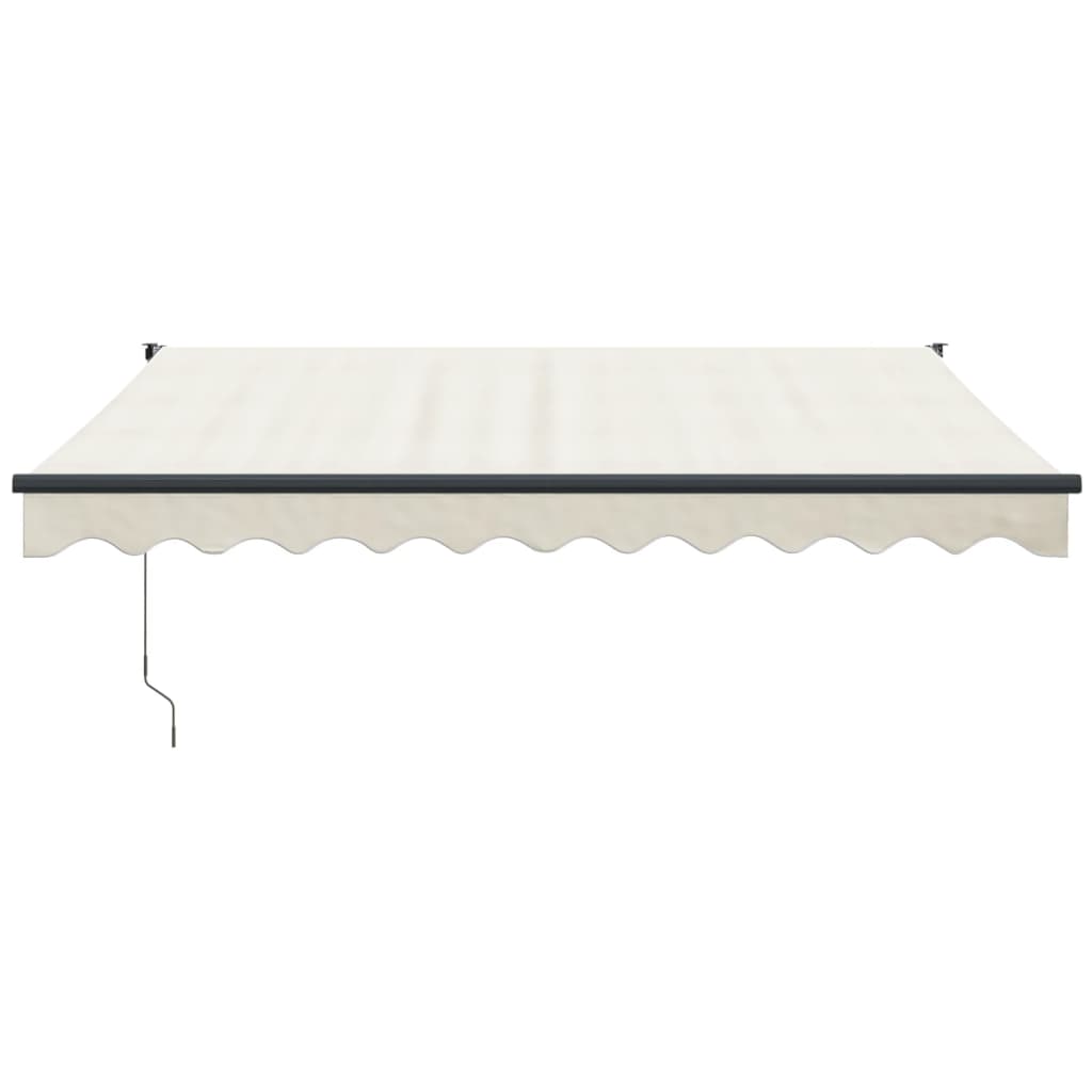Tenda da Sole Retrattile Crema 3,5x2,5 m in Tessuto e Alluminio | homemem39