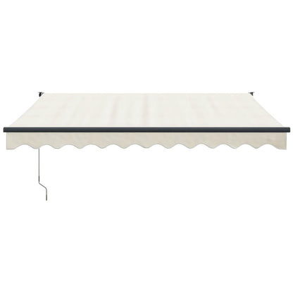 Tenda da Sole Retrattile Crema 3,5x2,5 m in Tessuto e Alluminio | homemem39