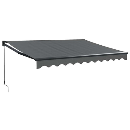 Tenda da Sole Retrattile Antracite 3x2,5 m Tessuto e Alluminio | homemem39
