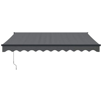 Tenda da Sole Retrattile Antracite 3x2,5 m Tessuto e Alluminio | homemem39