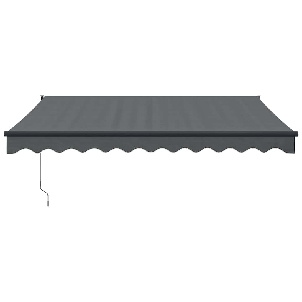 Tenda da Sole Retrattile Antracite 3,5x2,5m Tessuto e Alluminio | homemem39