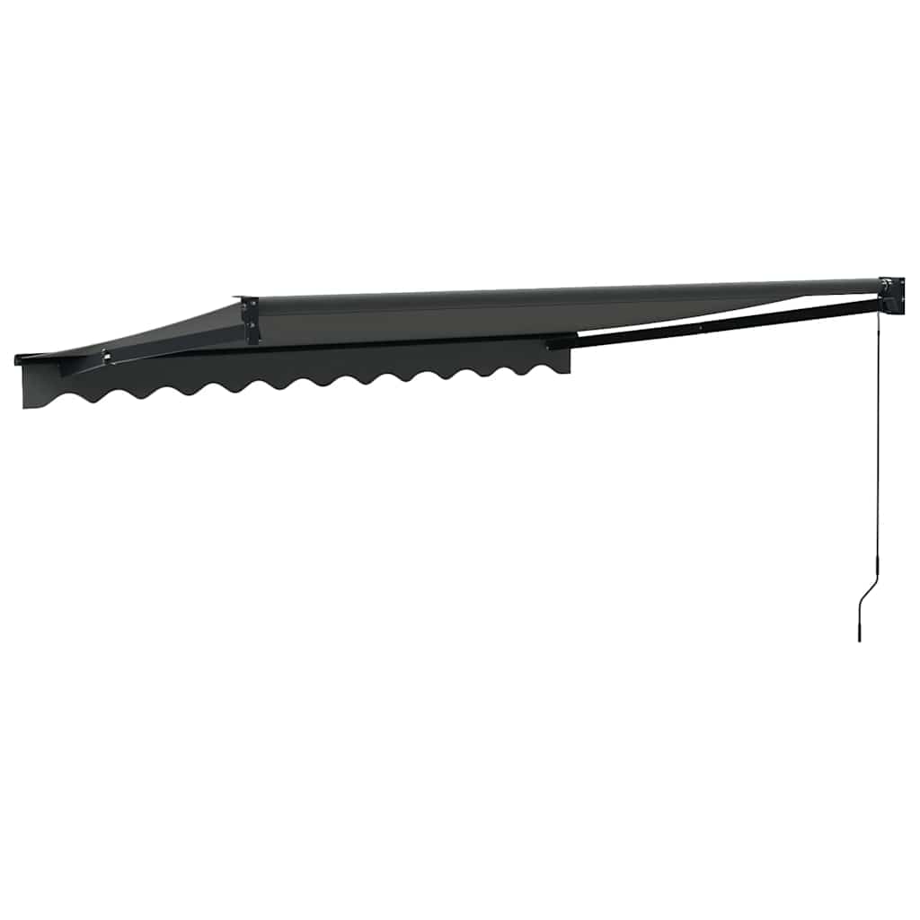 Tenda da Sole Retrattile Antracite 3,5x2,5m Tessuto e Alluminio | homemem39