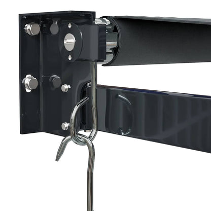 Tenda da Sole Retrattile Antracite 4x3 m in Tessuto e Alluminio