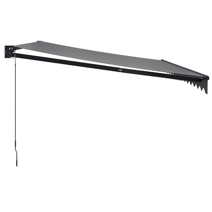 Tenda da Sole Retrattile Antracite 4,5x3 m Tessuto e Alluminio