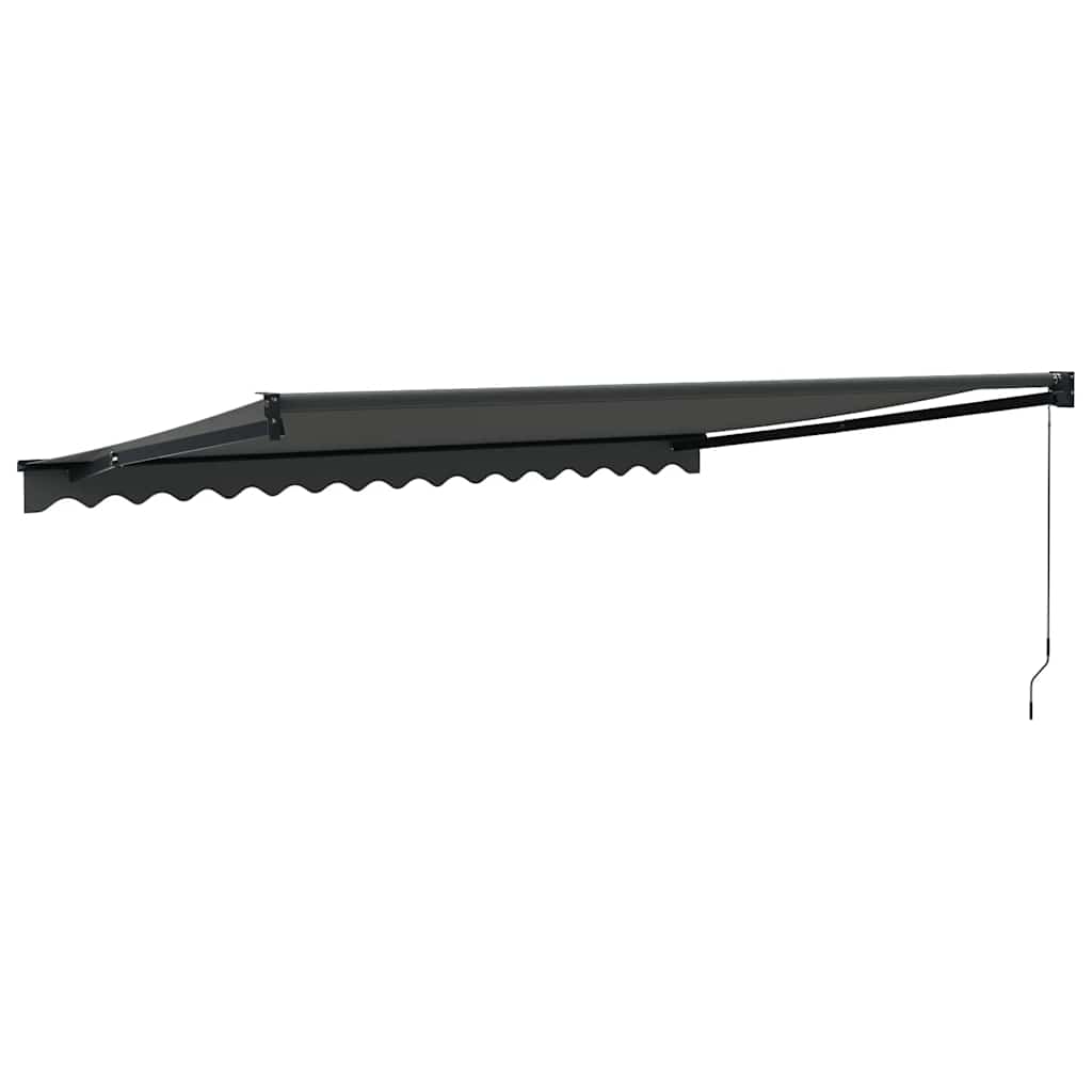 Tenda da Sole Retrattile Antracite 4,5x3 m Tessuto e Alluminio | homemem39
