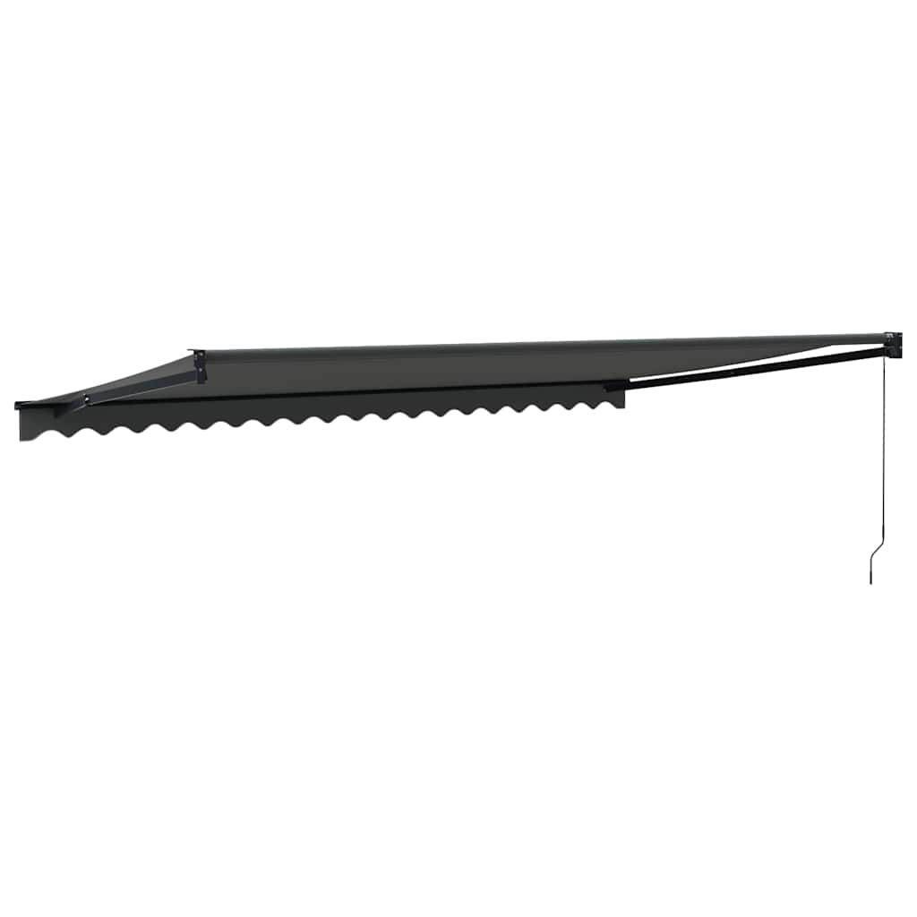 Tenda da Sole Retrattile Antracite 5x3 m in Tessuto e Alluminio | homemem39