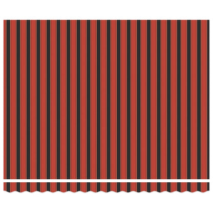 Tenda Sole Retrattile Arancione Marrone 4x3m Tessuto Alluminio