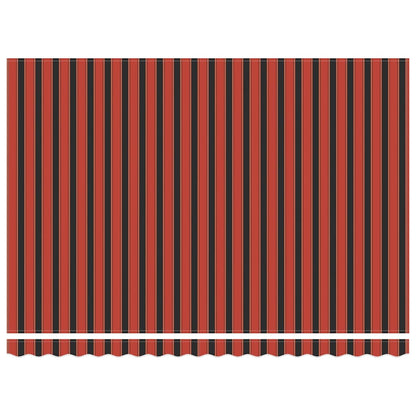 Tenda Retrattile Arancione Marrone 4,5x3 m Tessuto e Alluminio | homemem39