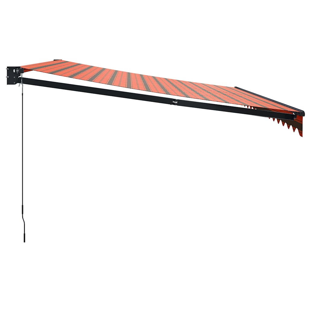 Tenda Retrattile Arancione Marrone 4,5x3 m Tessuto e Alluminio | homemem39
