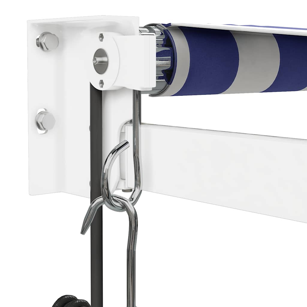 Tenda Sole Automatica Retrattile Blu e Bianca 3x2,5 m | homemem39