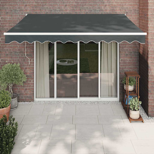 Tenda Sole Automatica Retrattile Antracite 3,5x2,5 m - homemem39