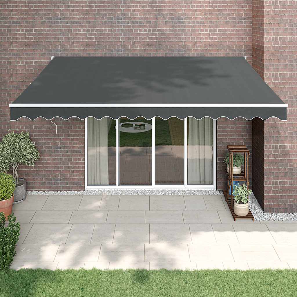Tenda Sole Automatica Retrattile Antracite 5x3 m | homemem39