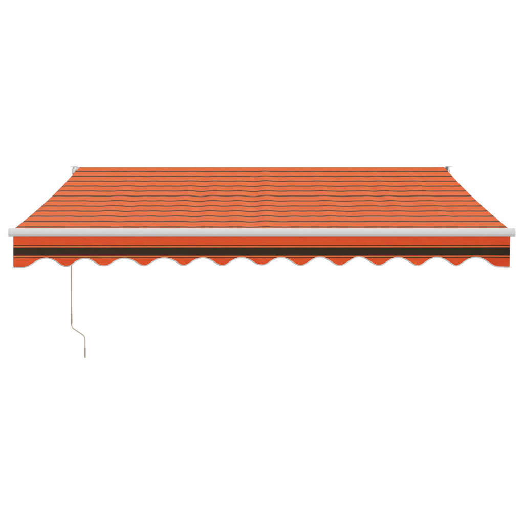 Tenda Sole Automatica Retrattile Arancione e Marrone 3x2,5 m | homemem39