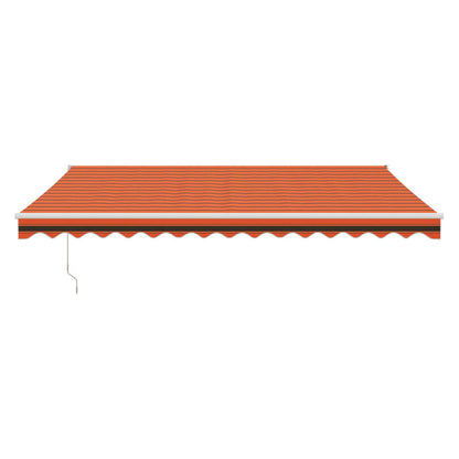 Tenda Sole Automatica Retrattile Arancione e Marrone 4x3 m | homemem39