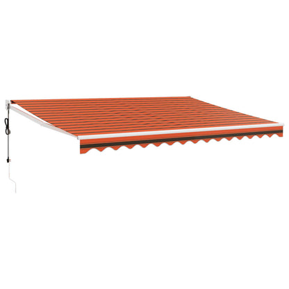 Tenda Sole Automatica Retrattile Arancione e Marrone 4,5x3 m | homemem39