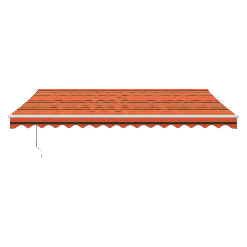 Tenda Sole Automatica Retrattile Arancione e Marrone 4,5x3 m | homemem39