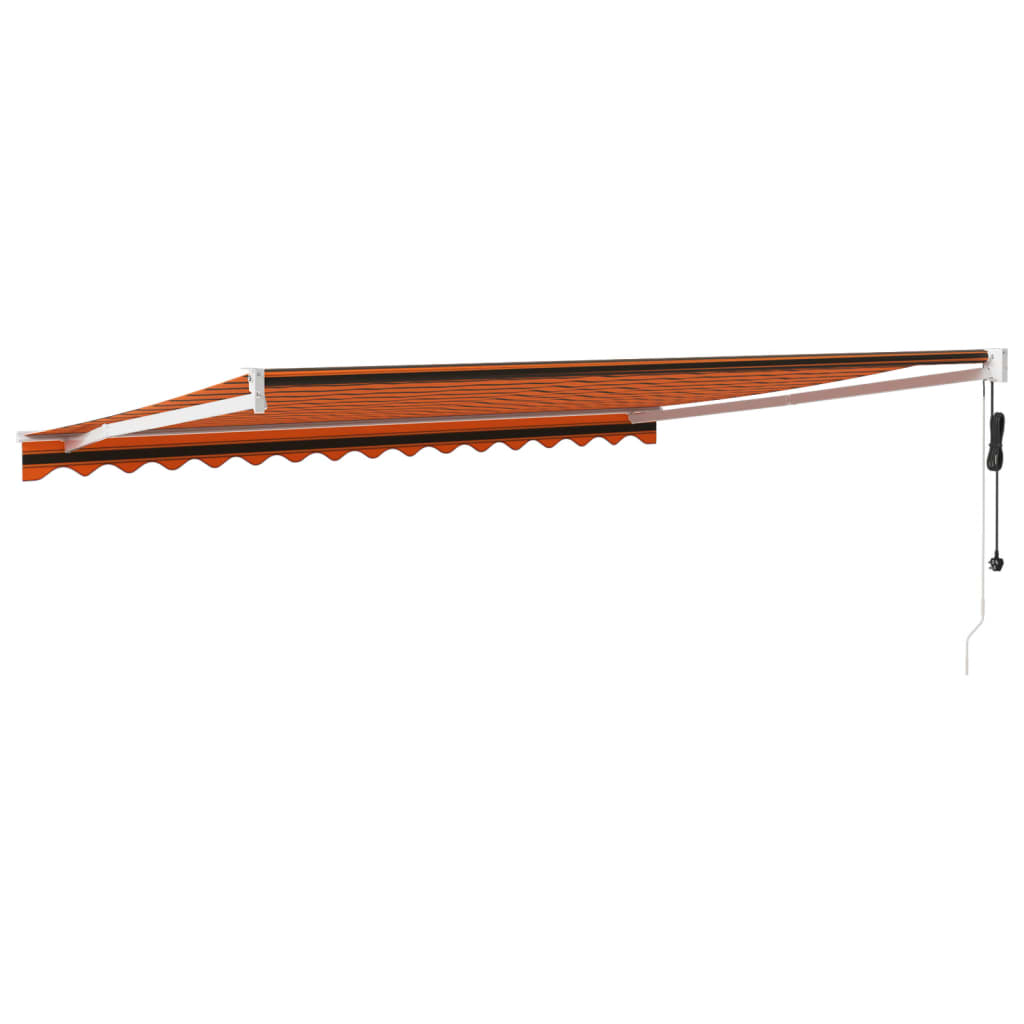 Tenda Sole Automatica Retrattile Arancione e Marrone 4,5x3 m | homemem39