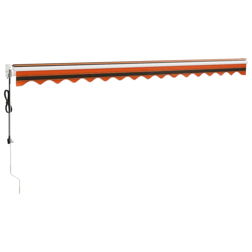 Tenda Sole Automatica Retrattile Arancione e Marrone 4,5x3 m | homemem39