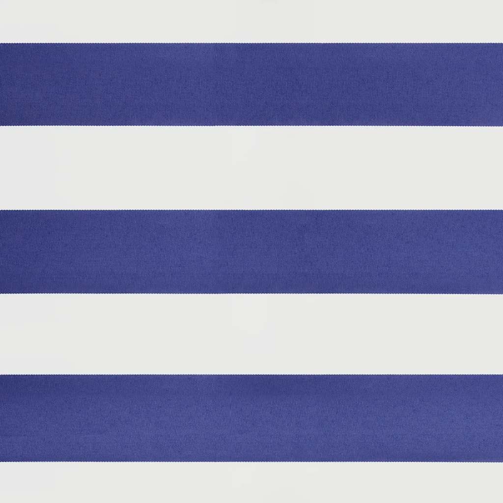 Tenda Sole Automatica Retrattile Blu e Bianca 3,5x2,5 m - homemem39