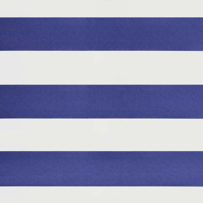 Tenda Sole Automatica Retrattile Blu e Bianca 3,5x2,5 m - homemem39