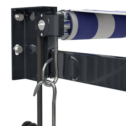 Tenda Sole Automatica Retrattile Blu e Bianca 4x3 m