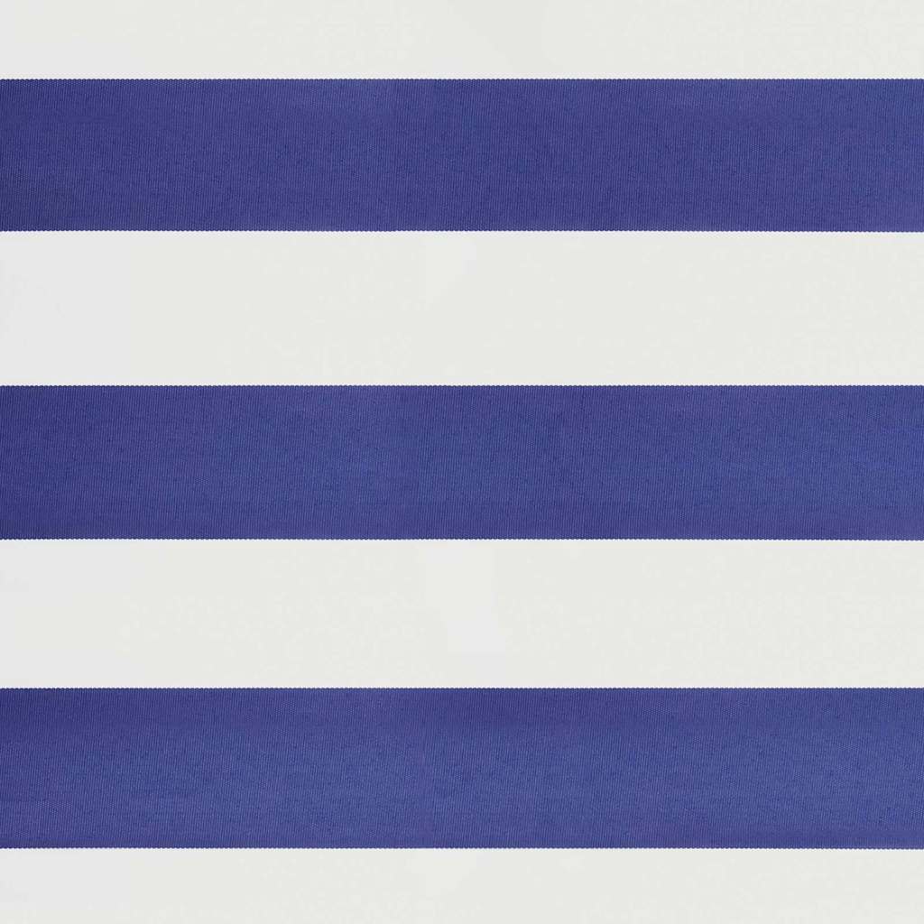 Tenda Sole Automatica Retrattile Blu e Bianca 5x3 m - homemem39