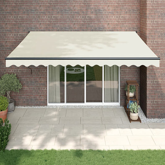 Tenda Sole Automatica Retrattile Crema 4,5x3 m - homemem39