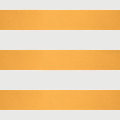 Tenda Sole Automatica Retrattile Gialla e Bianca 3,5x2,5 m - homemem39