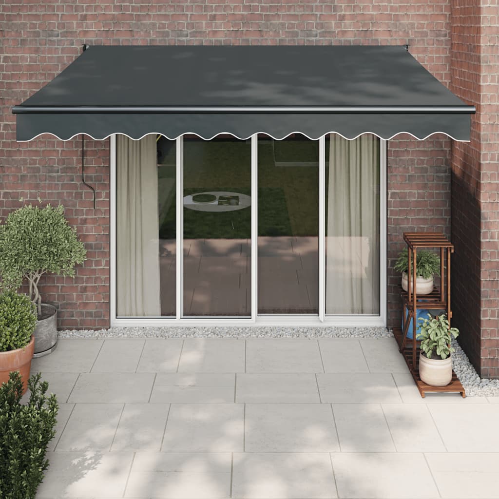 Tenda Sole Automatica Retrattile Antracite 3x2,5 m | homemem39