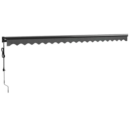Tenda Sole Automatica Retrattile Antracite 5x3 m