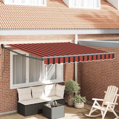 Tenda da sole automatica retrattile arancione e Marrone 3x2,5 m