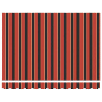 Tenda Sole Automatica Retrattile Arancione e Marrone 3,5x2,5 m - homemem39