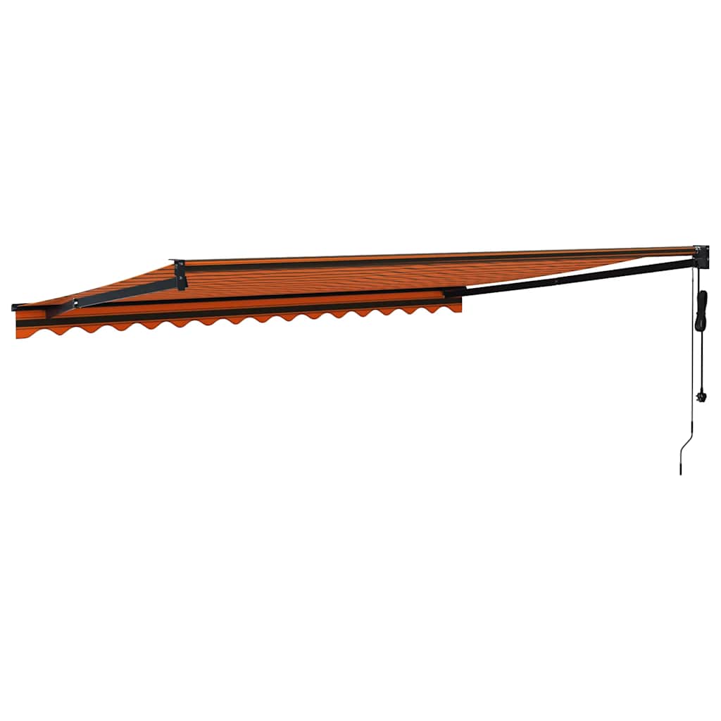 Tenda Sole Automatica Retrattile Arancione e Marrone 4x3 m | homemem39