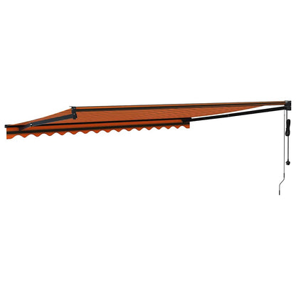 Tenda Sole Automatica Retrattile Arancione e Marrone 4x3 m | homemem39