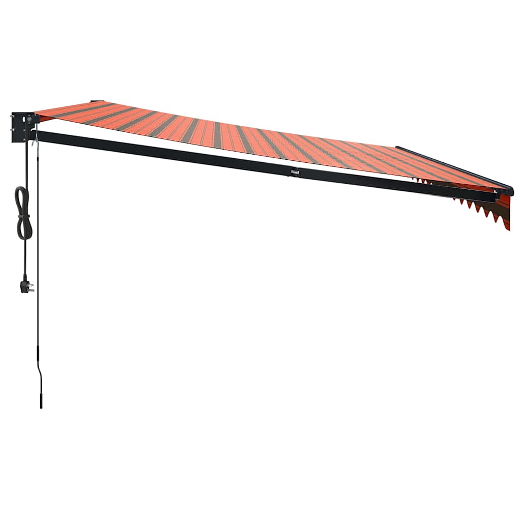 Tenda Sole Automatica Retrattile Arancione e Marrone 4,5x3 m | homemem39