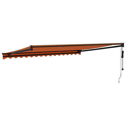 Tenda Sole Automatica Retrattile Arancione e Marrone 4,5x3 m | homemem39