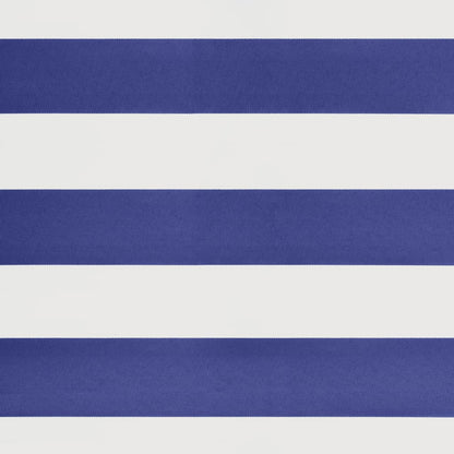 Tenda Sole Retrattile Blu e Bianca 3,5x2,5m Tessuto e Alluminio