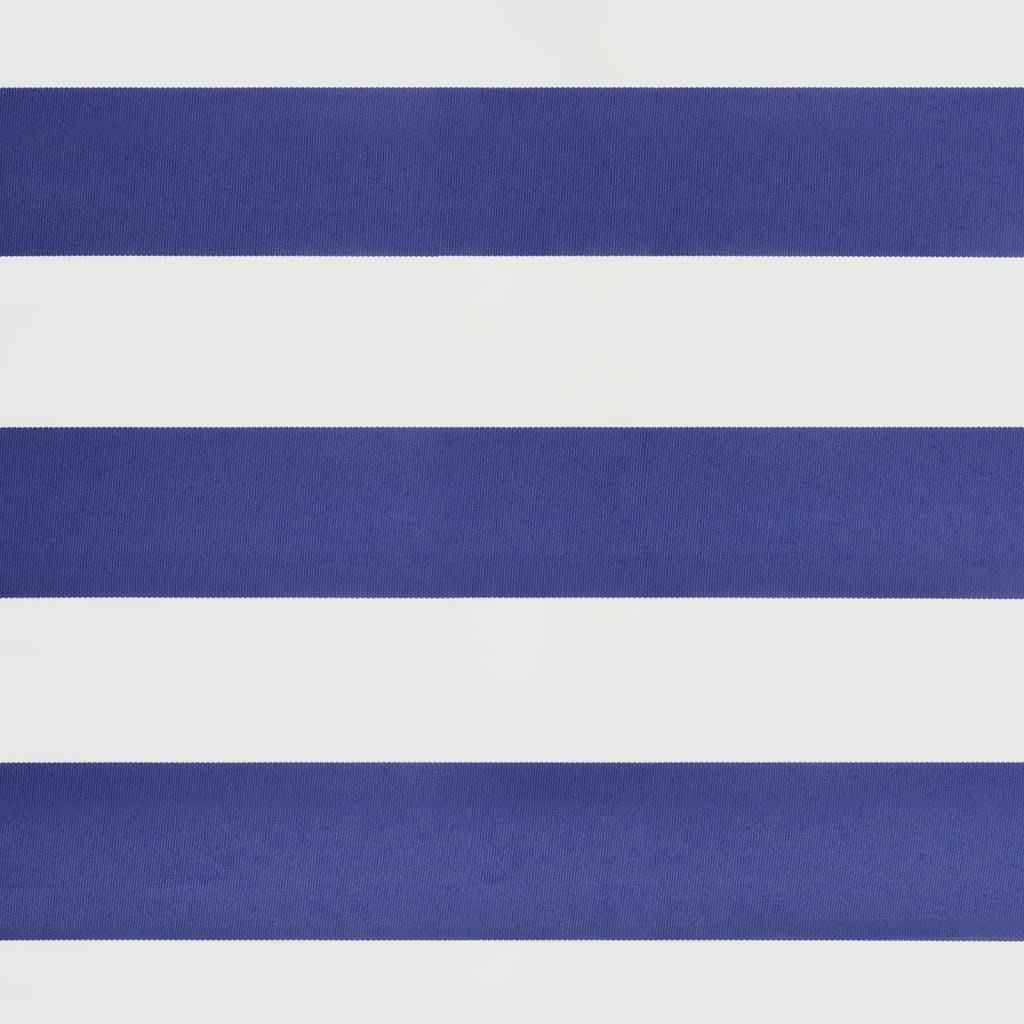 Tenda da Sole Retrattile Blu e Bianca 5x3 m Tessuto e Alluminio - homemem39