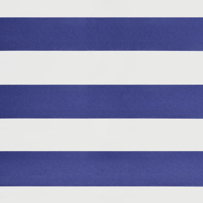 Tenda da Sole Retrattile Blu e Bianca 5x3 m Tessuto e Alluminio - homemem39