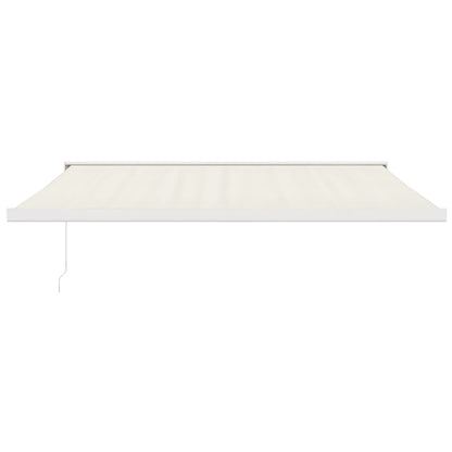 Tenda da Sole Retrattile Crema 4x3 m in Tessuto e Alluminio