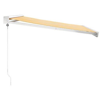 Tenda Retrattile Gialla e Bianca 3x2,5 m in Tessuto e Alluminio | homemem39
