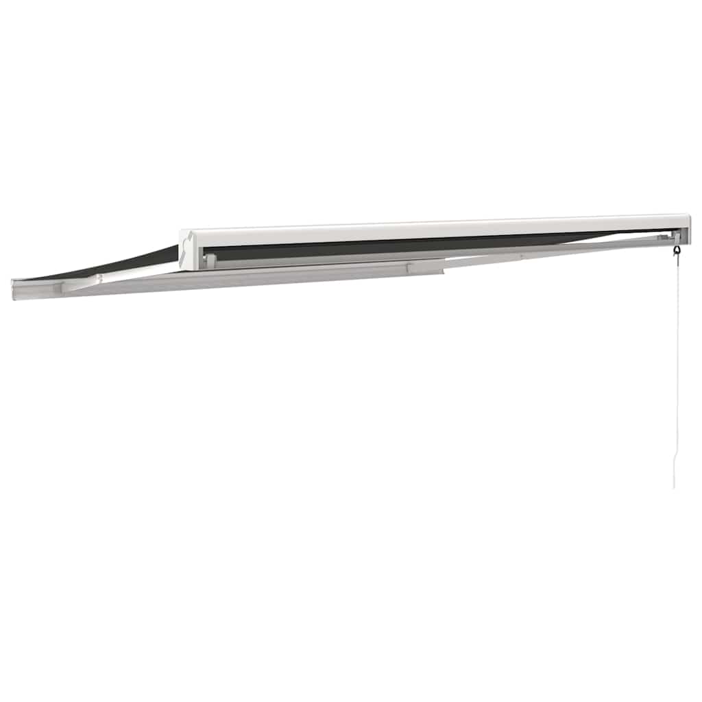 Tenda da Sole Retrattile Antracite 3,5x2,5m Tessuto e Alluminio