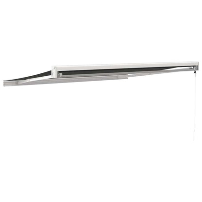 Tenda da Sole Retrattile Antracite 3,5x2,5m Tessuto e Alluminio